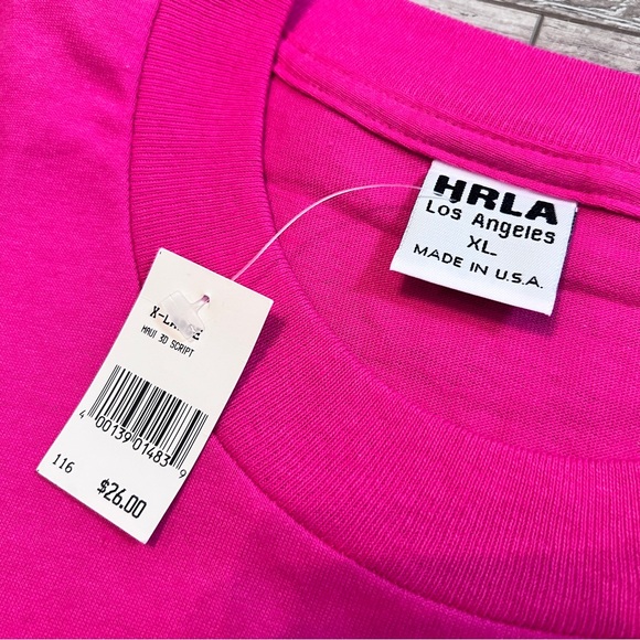 Vintage NWT HRLA Maui Embroidered T Shirt Size XL Pink Single Stitch Deadstock - Picture 5 of 16